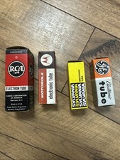 Lot of 4 Vintage Miniature Electron Tubes - Multiple Models/Brands