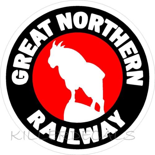12" GREAT NORTHERN  RAILWAY LOGO DECAL TRAIN STICKER WALL OR WINDOW - Picture 1 of 1