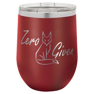 Zero Fox Given 12 oz. Polar Camel Wine Tumbler