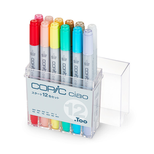 Copic Chao Start 12 Color Set Alcohol marker From Japan