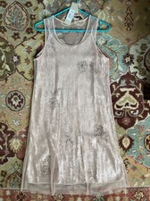 Chan Luu Formal Sequined Elegant Blush Dress Wedding Dress size Small NWTs