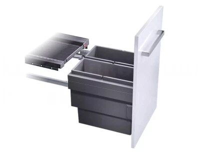 Hailo Abfallsammler 3608471 45cm Unterschrank Auszug Cargo Synchro 36 L dgrau - Bild 1 von 4