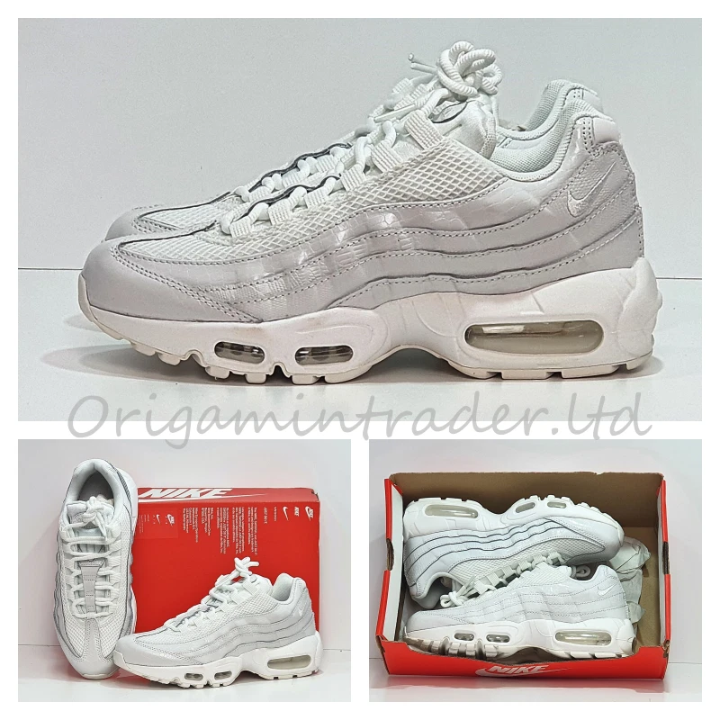 Nike Air Max 95 Triple White W | eBay
