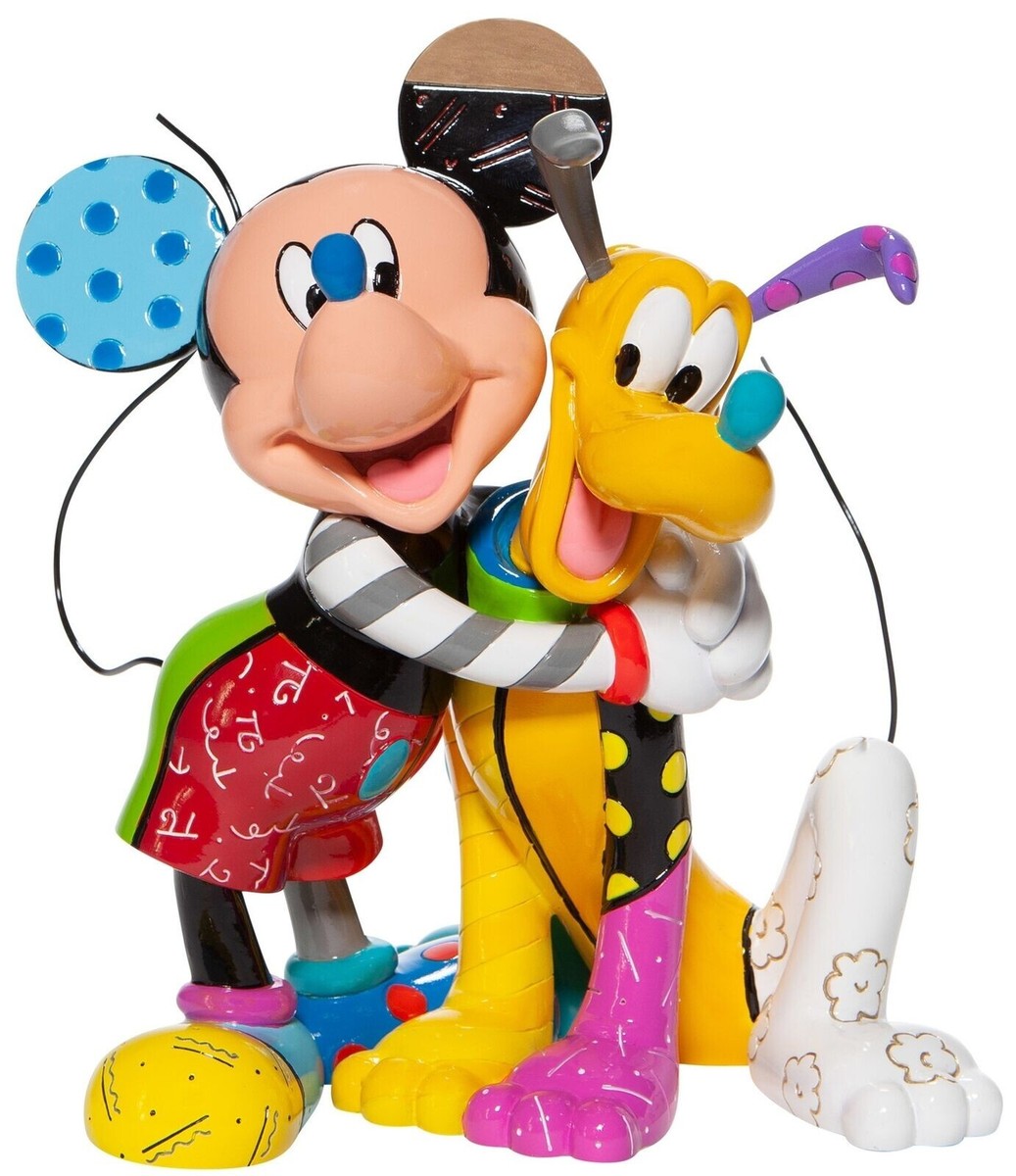 ROMERO BRITTO x Disney 'Mickey Mouse Hugging Pluto' 2020 Resin