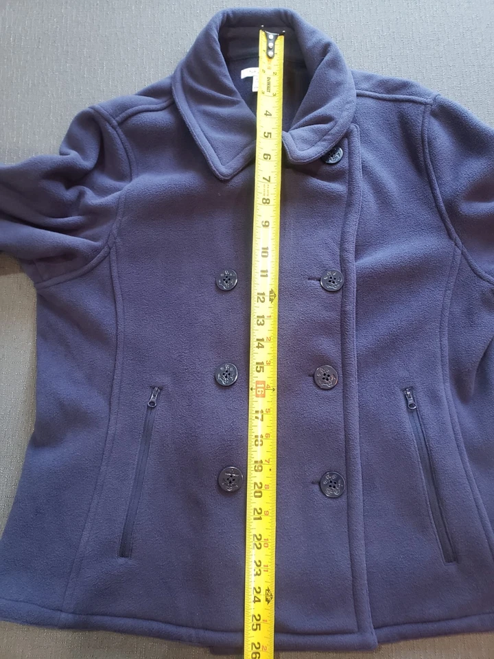 Chaquetón polar azul de doble botonadura Nautica XXL para mujer Foto 4 de 4