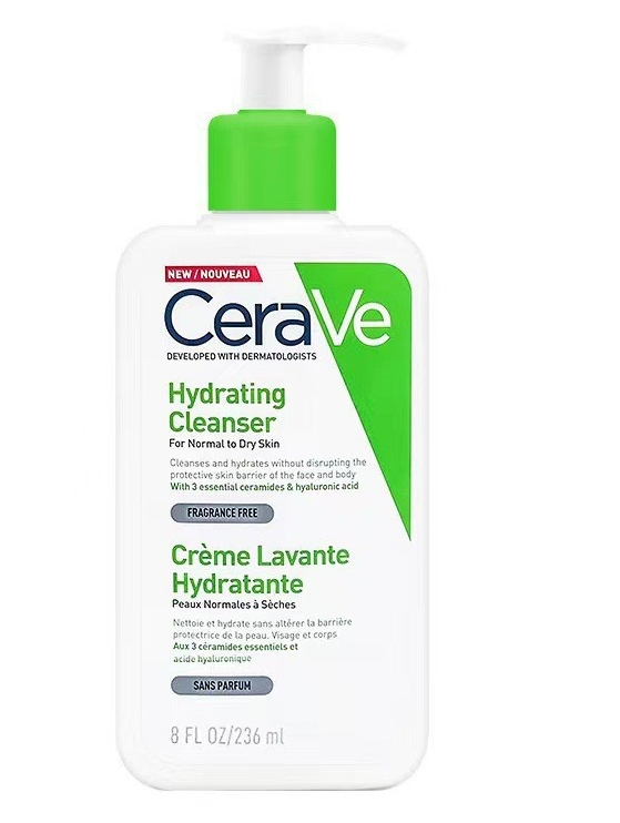 CeraVe moisturizing cream-foam for face cleansing and makeup removal, 236 ml - Image 3