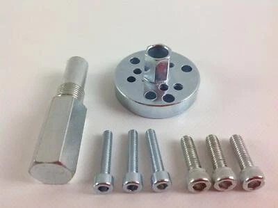 NEWGARDENSTORE Kit blocca pistoni bloccaggio motore motosega +chiave estrattore smonta frizione