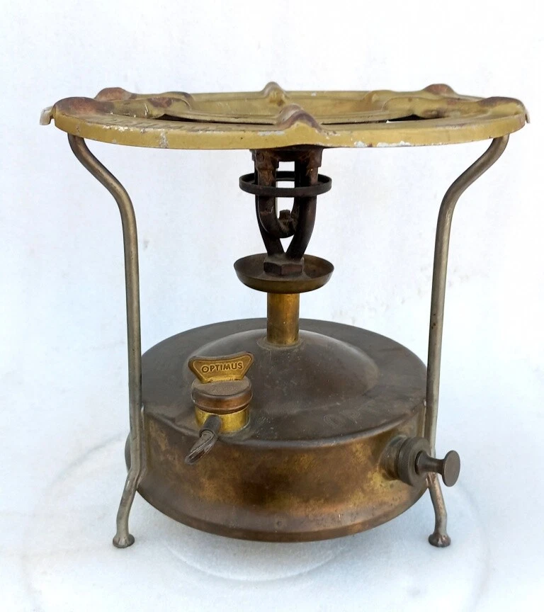 Vintage Rare Original Optimus No.1 Camping Brass Kerosene Stove