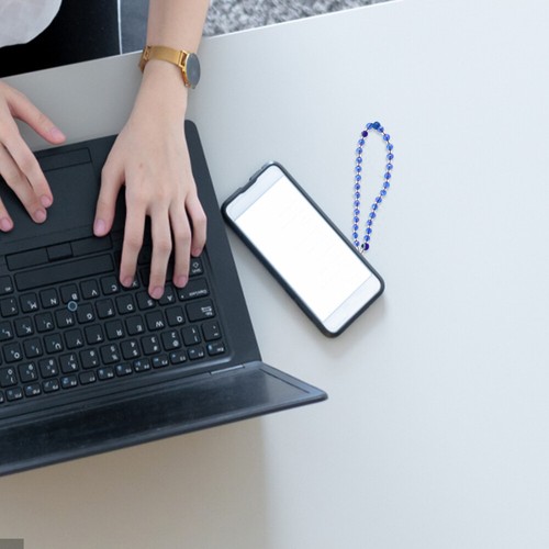 Handy Kette Handschlaufe Mit Perlen-Handyanhänger Perlenbesetzte Handyriemen - Zdjęcie 6 z 12