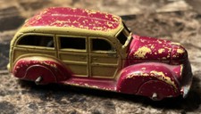 Vintage Diecast Tootsie Toy 239 Metal Woody Station Wagon