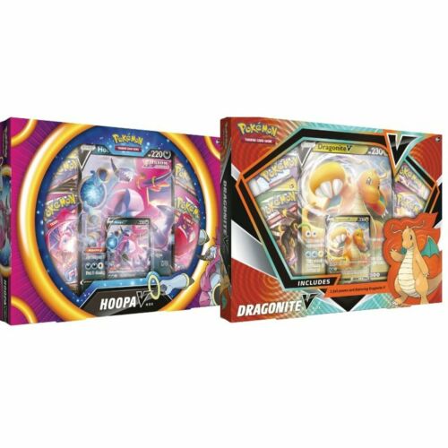 Pokemon TCG Dragonite V and Hoopa V Collection Boxes Set of 2 | eBay