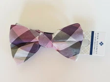 Ryan Seacrest Distinction Men's Silk Bow Tie in Weho Check Retail $49.50 New