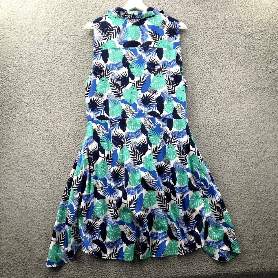 UNTUCKIT Dress Womens Size 16 Kenzie Tropical Print Stretch Sleeveless - Image 2 of 4