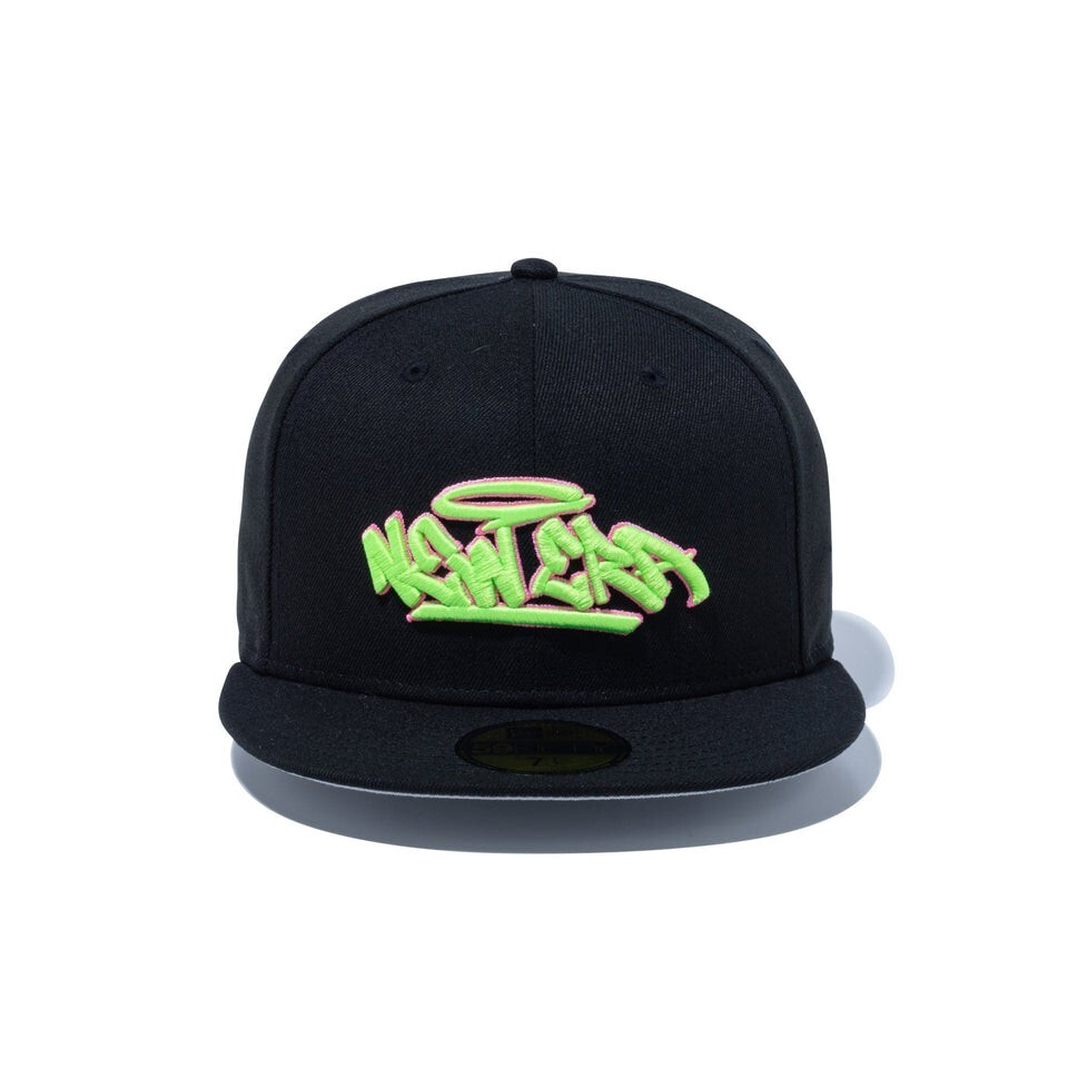 New Era 59FIFTY Cap Tagging Black x Neon Green Store Limited