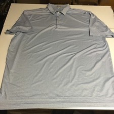 Peter Millar Summer Comfort Golf Polo Shirt Size 2XL Mens Blue All Over Print
