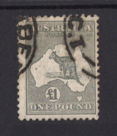 M1942 Australia 1924 SG75 - £1 grey Die IIB
