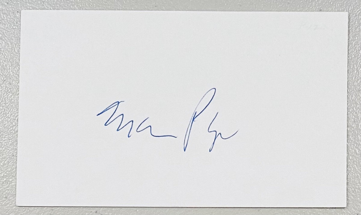 Mario Puzo Signed Autographed 3x5 Card BAS Beckett Cert The