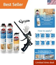Fastcoat Spray Foam Insulation Kit - 2x27.1 oz. Closed Cell Expanding Polyure...