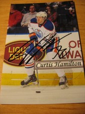 Curtis Hamilton - Edmonton Oilers - SIGNED PHOTO  - de