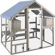 Petscosset Cat Catio Outdoor Enclosure Outside Patio Large Catio House