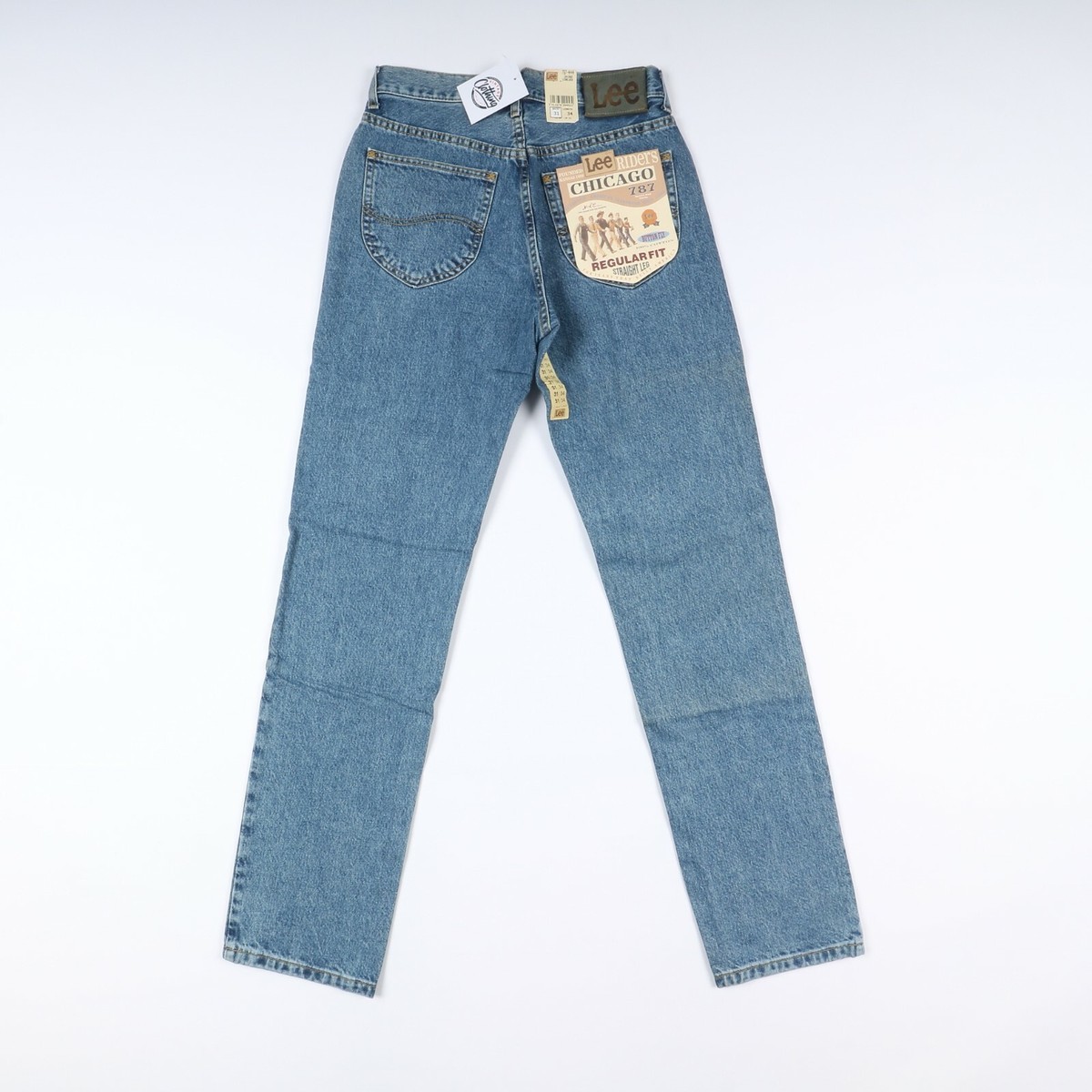 Jeans Lee Chicago Stonewash (NV306) W31 L34 Nuovo Deadstock Unisex