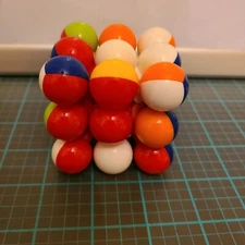 Speed Ball Bubble Cube 2.5" High Speed Sticker Less Stress Buster Brain Magic