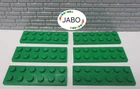(G2/1) Lego 6x 3795 Plate 2x6 Green Knights Pirates Star Wars Train Modular