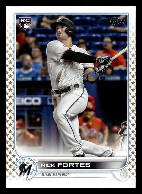 Nick Fortes 2022 Topps Gold Star SP #333 Miami Marlins Rookie RC *030