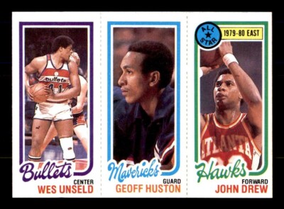 1980 Topps Basketball #159 Unseld Huston Drew NM *e3