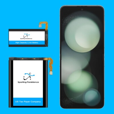 Sporting 2720mAh 1020mAh Substitutable Battery for Samsung Galaxy Z Flip 5 F731U
