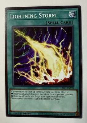 1x Lightning Storm 1st Edition Common L26D-ENS20 Yu-Gi-Oh! | eBay