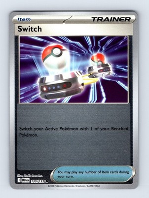 Switch - Mega Evolution 130/132 - Reverse Holo - Common - NM - Pokémon TCG
