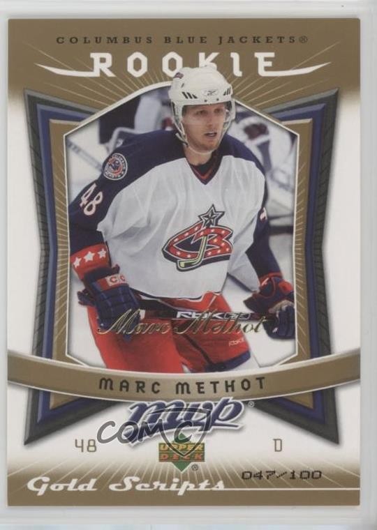 2007-08 Upper Deck MVP Gold Scripts 47/100 Marc Methot #307 Rookie RC 1h6a