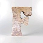 Rusty Primitive Galvanized Letter F Metal Wall Decor-10 Inch 3D Letter F Hanging