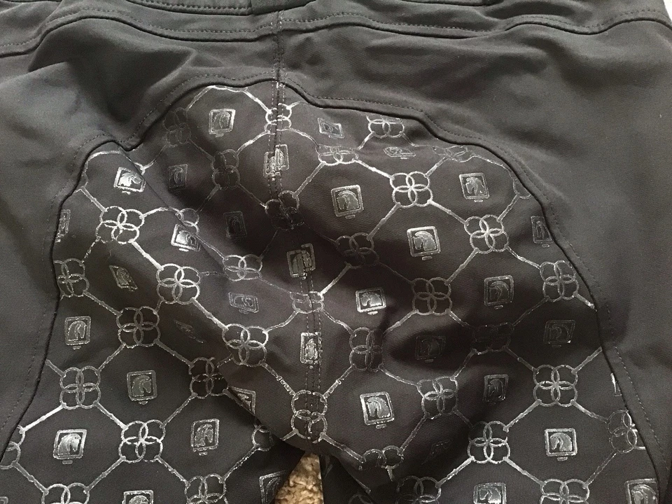 Pantalones para mujer Romfh negro asiento completo talla 30R ropa ecuestre Foto 3 de 4