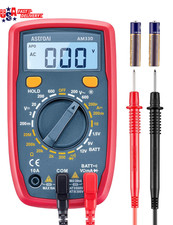 Digital Multimeter Tester 2000 Counts with DC AC Voltmeter and Ohm Volt Amp Mete