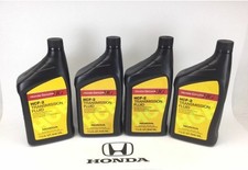 Set of 4 Quarts Auto Transmission Fluid HCF-2 Genuine for Honda Accord Civic