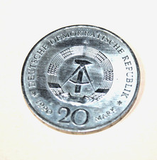 DDR , 20 Mark 1990, -SG, -Brandenburger Tor,- Silber - 22 Dez. 1989 Berlin