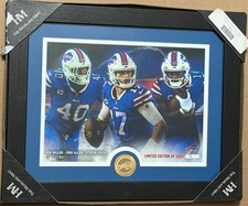 Josh Allen Buffalo Bills Highland Mint Framed Photo Coin LE 8/5000 Diggs/Miller