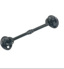 Black Antique Style Cabin Hook 150mm Long Knotted Cabin Hook Black Antique