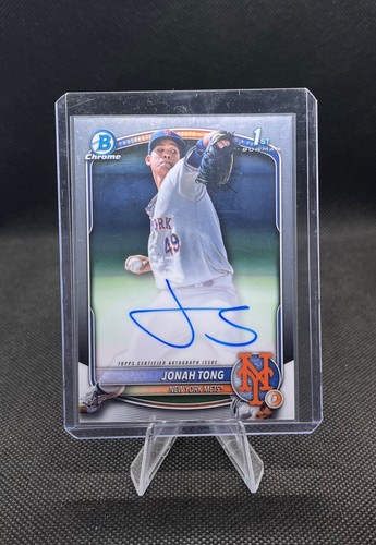 Jonah Tong #CPA-JTO 2025 Bowman Chrome Prospect Autograph card