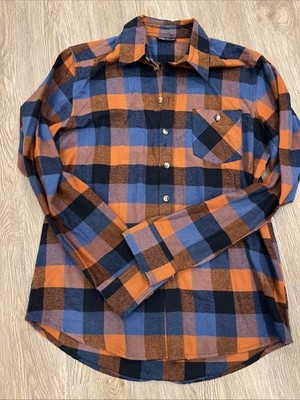 Identic Man Warmes Baumwollhemd,Kariert,Langarm, Größe S, 37/38, Top Zustand