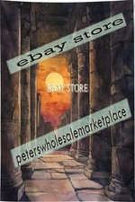 Stone Hallway Tapestry Sunset Temple Passage Egyptian stone corridor 39X59 in