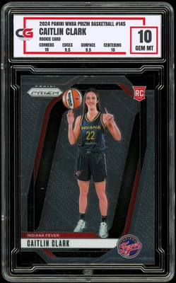 #ad 2024 Panini Prizm #145 VARIATION ROOKIE Caitlin Clark CG 10 GEM $89.98