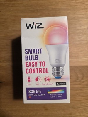 WiZ Smart Control Bulb 806lm-8,5W-16 Mio.Farben LED Glühbirne E27 Leuchte Lampen