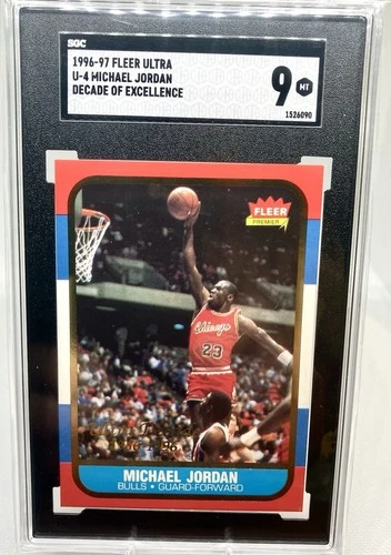 1996 Fleer Jordan PSA 9