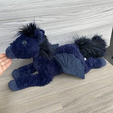 Jellycat Seraphina Pegasus Plush Soft Toy Dark Blue Pre Loved Floppy Head