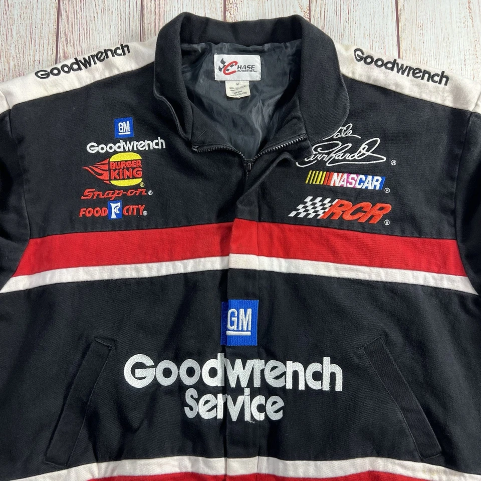 Dale Earnhardt Vintage Nascar Racing Jacket Adult Medium Chase Authentics Flaws - Image 4 of 4
