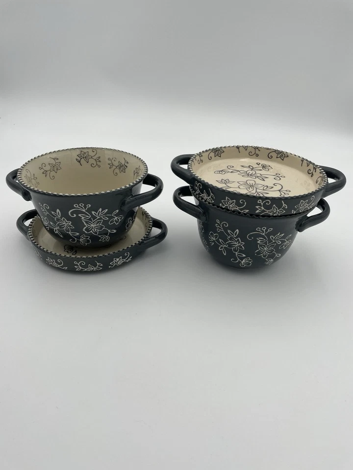 Temp-tations 花卉花边餐具 2 件套 20 盎司汤和三明治带盖 — 第 4/4 张图片