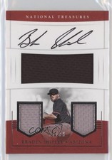 2017 Panini National Treasures 57/99 Braden Shipley #PCS-BR Auto 08jk